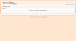 Desktop Screenshot of forum.euma.org.pl
