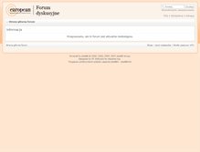 Tablet Screenshot of forum.euma.org.pl